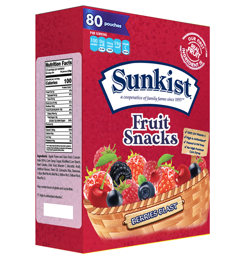 Berries Blast 80 ct berry fruit snacks