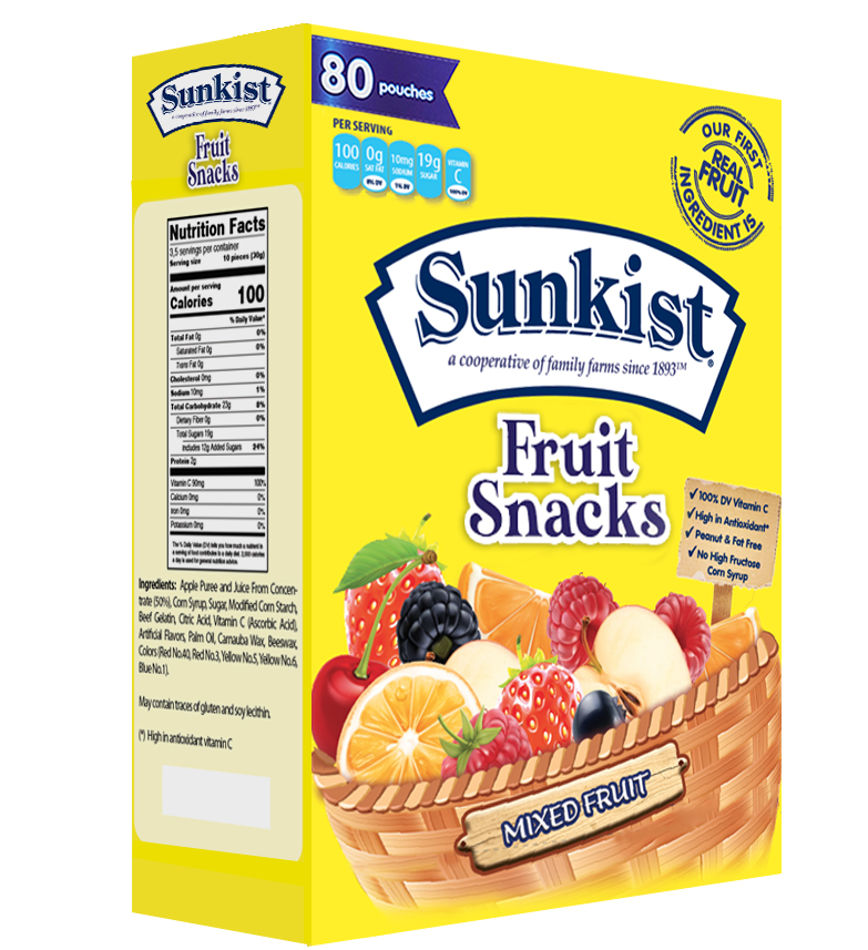 Mixed Fruit 80 ct fruit snacks