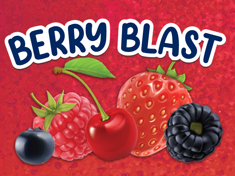 berry blast flavor card
