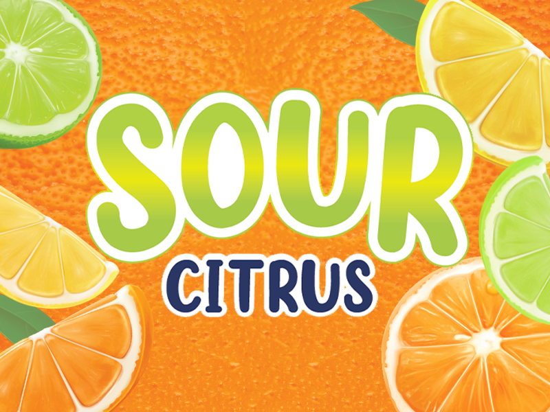 sour citrus flavor card